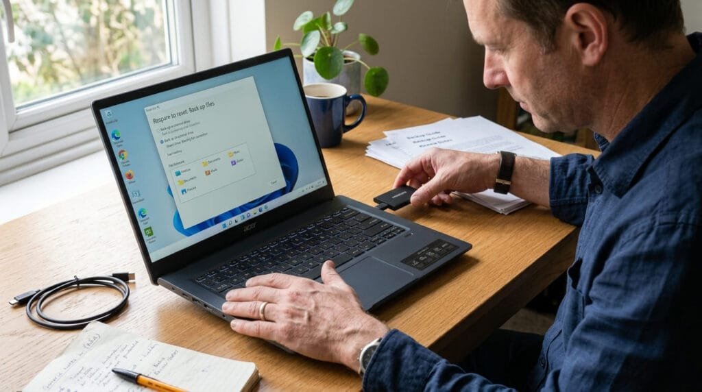 Reviewer resetting Acer laptop 202608121152 1